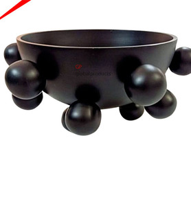 Bol de service rond en métal écologique, le plus beau, avec finition cuivrée - Product Image 6