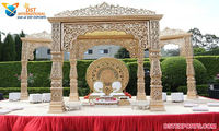 Magnifique tente de mariage indienne de style marocain Mandap - Chapiteau de mariage extérieur durable, taille et couleur personnalisables, construction en métal et tissu, Royaume-Uni