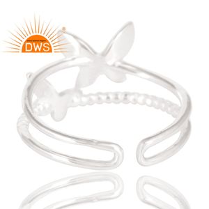 Anillo de Plata de Ley 925 con diseño de mariposa, joyería fina hecha a mano - Product Image 3