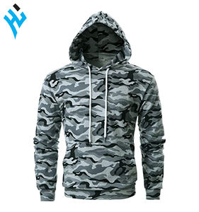 Sudadera con capucha de manga larga para hombre, de alta calidad, informal, 100% algodón, forro polar, deportiva, de camuflaje, nueva moda - Product Image 2