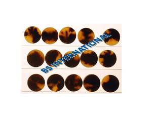 Boutons vierges en corne naturelle de couleur animale, style tendance avec motif, pour accessoires vestimentaires, industries et artisanat, décoration - Product Image 3