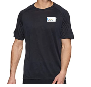 ผู้ชายคอวีแขนสั้นเสื้อยืดโพลีเอสเตอร์คุณภาพสูงผู้ชายจำนวนเสื้อยืดโพลีเอสเตอร์84%,16% Elastane นำเข้า - Product Image 6