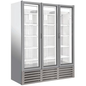 Refrigerador Exhibidor de Bebidas Klimasan S1500 con Puerta Triple de Vidrio Abatible, Enfriamiento por Aire, Una Sola Temperatura, Descongelación Automática, Certificación CE - Product Image 1