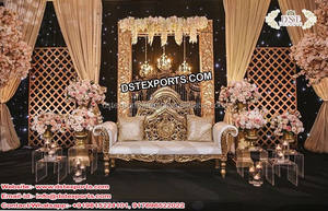 Scène de mariage victorien en en Fiber, décor scénique de style romain, superbe pour spectacle de mariage, et américaine - Product Image 4