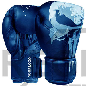 Guantes de boxeo con estampado de látex y cuero japonés para adultos y personas, guantes de boxeo con Logo OEM, película de Color plástico, SBR - Product Image 4
