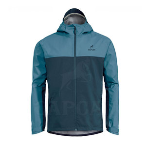 Veste de pluie pour homme en toile imperméable et coupe-vent à col montant, taille plus - Product Image 5