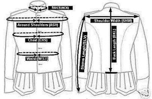 Cotton Long Sleeve Scottish Black Highland Doublet <b>Silver</b> Piping <b>Silver</b> Thistle Buttons Traditional Highland Dress <b>Jacket</b> - Product Image 5