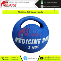 Balón Medicinal Sahni Sports ProGrip de un Solo Agarre – Equipo de Entrenamiento de Fuerza y Fitness Funcional