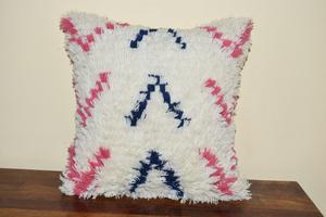 Wholesale 100% Cotton Wool Boho Style Square Tufted <b>Throw</b> <b>Pillow</b> Embroidered Leaves Cushion Cover for Wedding Decor Hand Woven - Product Image 6