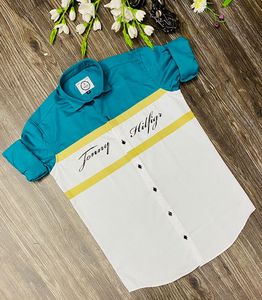 Camisas de algodón de ajuste regular para hombre, tejido transpirable único, elegante, sólido, al mejor precio en línea en la india - Product Image 4