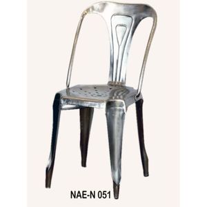 Industrial & Traditional Eco-Friendly <b>Dining</b> <b>Chair</b> with <b>Plastic</b> & Indian Iron Metal Feet for Home Hotel & Apartment Use - Product Image 1