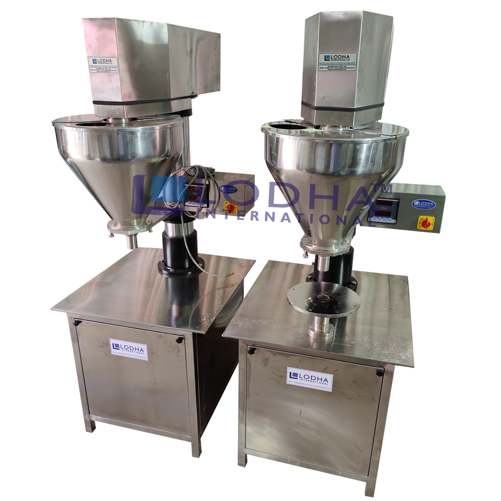 Полуавтоматическая машина для наполнения порошком шнеком