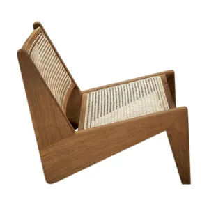 Teak móveis cadeira de madeira castanho