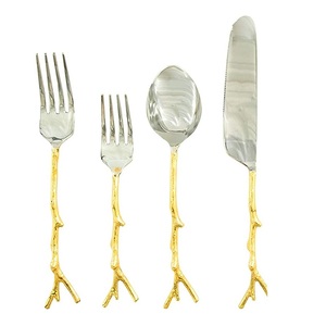 Couverts en métal classiques de qualité supérieure, accessoires décoratifs simples, simples, simples, vente en gros, de styliste Premium faits à la main - Product Image 5