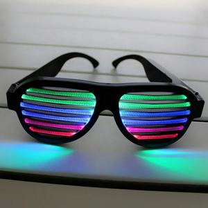 Baile Led, 1 PC/lote Led gafas voz Control <span class=keywords><strong>de</strong></span> sonido partido luminoso traje <span class=keywords><strong>de</strong></span> Luz Decoración colorido brillante Usb Led gafas - Product Image 6
