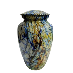 Urne funéraire pour adulte, design imprimé, finition métallique haute brillance, qualité unique, émail métallique, urnes pour adultes - Product Image 5