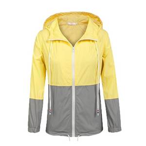 Chaqueta de lluvia con capucha para mujer, abrigo de lluvia resistente al agua para exteriores, chaqueta cortavientos clásica a la moda - Product Image 5
