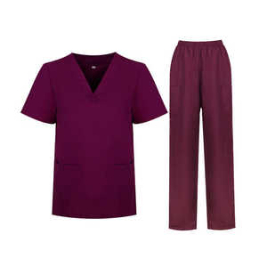 Uniforme médico personalizado para enfermera, traje de enfermería elástico para Hospital, elegante, desechable, personalizado - Product Image 1