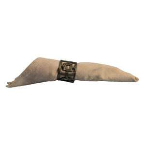 Bagues de serviettes en métal et 30 pièces, support de finition très peinte et poli, vaisselle, Design - Product Image 6