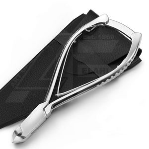 Recortador de cutículas de acero inoxidable de lujo de 4,5 \ "con bloqueo trasero de seguridad herramienta de cuidado de uñas para manicura pedicura caja de embalaje - Product Image 5