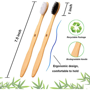 Venta al por mayor de cepillo de dientes de bambú <span class=keywords><strong>Tot</strong></span> Venta de etiqueta privada 100% cepillo de dientes de bambú natural - Product Image 4