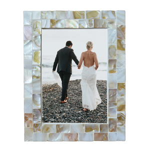 Luxury <b>Large</b> Photo Picture <b>Frame</b> Mosaic Glass Tabletop <b>Frame</b> Decorative Photo <b>Frame</b> for Living Room Bedroom Office Home Decor - Product Image 1