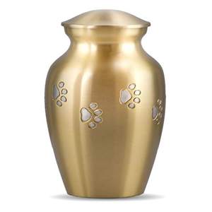 โบราณสีแกะสลักที่ระลึกขนาดเล็ก Cremtion Urn อุปกรณ์งานศพ - Product Image 2