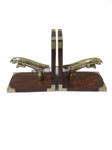 Sujetalibros náuticos de madera, de latón de Cambride sujetalibros, decoración de escritorio, Universidad - Product Image 6