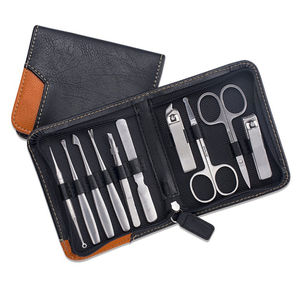 Juego de manicura y pedicura de alta calidad, cortauñas portátil de acero inoxidable, Kit de aseo para el hogar - Product Image 1