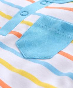 Venta al por mayor a granel de alta calidad personalizada de manga larga 100% algodón orgánico bebé niños Casual mameluco conjuntos de ropa fabricante/proveedor - Product Image 6