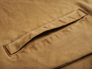 Chaqueta de camionero informal de sarga de algodón para hombre más vendida, chaqueta de sarga de algodón lavada con cuello levantado de último diseño americano - Product Image 4