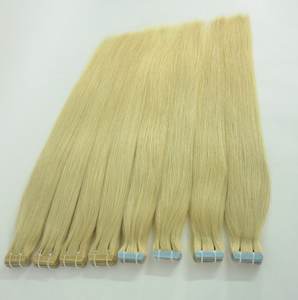 Extensions de cheveux humains Remy vierges à 100 %, aspect naturel, pose adhésive # Extensions de cheveux blondes 613 lisses, provenant du Vietnam - Product Image 3