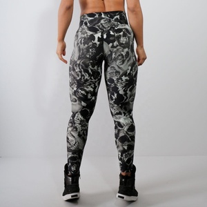 Leggings sans couture respirants multicolores en Spandex/Nylon pour femmes, doux, taille haute, effet ventre plat, pour le sport, l'entraînement, la gym et le yoga - Product Image 5