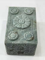 100% Birman naturel Jadéite Antique Sculpté Mobile/Support de stylo