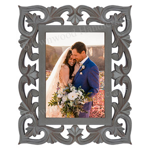 Mộc Mạc hình ảnh bằng gỗ khung Tay Chạm Khắc cổ điển cái nhìn trang trí hiển thị ảnh khung bán buôn nhà máy trực tiếp cho số lượng lớn đơn đặt hàng - Product Image 1