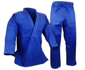 ผ้าฝ้ายสีฟ้าธรรมดาสบายยูโดเครื่องแบบในราคาขายส่งทำในปากีสถาน - Product Image 1