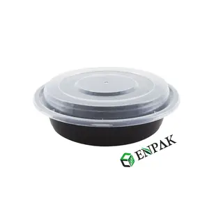 Disposable Take Away Plastic 16 Oz Pp Food Box Disposable Hot Plastic Food Container With Lid Take Out Containers