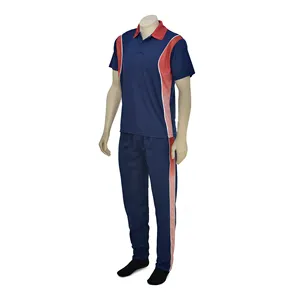 定制升华的板球穿着运动服板球制服运动服，配有涤纶运动服和高品质裤子