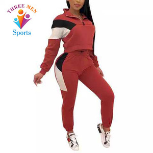 ชุดวอร์ม2ชิ้นสำหรับผู้หญิงชุดออกกำลังกายกางเกงใส่วิ่งออกกำลังกายสำหรับผู้หญิงโลโก้ตามสั่ง - Product Image 2