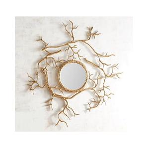 Cadre mural rond de grande taille en métal et miroir de conception luxueuse pour la maison, l'hôtel et les restaurants - Product Image 4