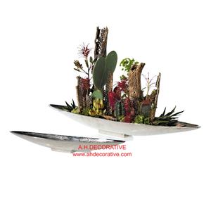 Centro de mesa de Metal para decoración de boda, cuenco de flores con forma de barco antiguo de oro, de alta calidad - Product Image 3