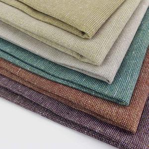 ผ้าทอสีทองเมทัลลิกย้อมสีเส้นใยคอตตอน100% หวีสีเงินเสื้อผ้าแบบมืออาชีพผ้าถักตามสั่งเสื้อผ้าแฟชั่นเครื่องแต่งกายแบบสาน - Product Image 1