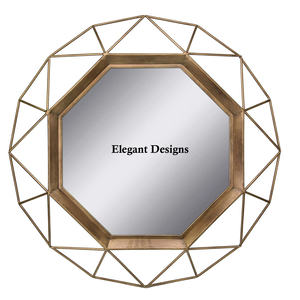 Exclusive Designer Indian Round Shape Wall <b>Mirror</b> Handmade Iron Wire <b>Black</b> Color for Home Decor <b>Metal</b> Material - Product Image 3