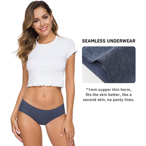 กางเกงชั้นในบิกินี่ผ้าฝ้ายเนื้อนุ่มทรงเอวต่ำสำหรับผู้หญิง คอลเลคชั่นบังกลาเทศ ขนาดสั่งตัดได้ ลายเรียบ ระบายอากาศได้ดี ยืดหยุ่น ใส่ได้ทุกวัน - Product Image 4