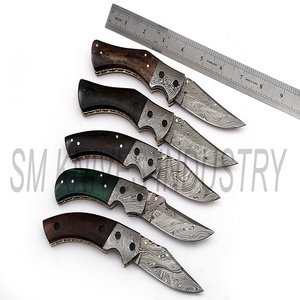 Couteaux pliants de damas faits à la main, portables, lots de 5 pièces (smk1248) - Product Image 2