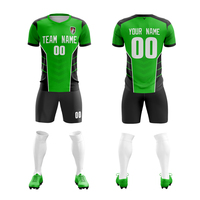 Vente en gros de vêtements de sport de football, uniformes d'équipe de club, sublimation, conception personnalisée, t-shirt noir rouge pour enfants, ensemble de maillots de football vierges