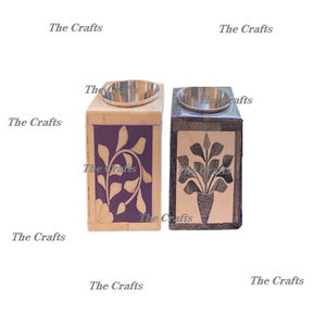 Quemador Bakhoor Oud de diseño de tendencia en madera y trabajo de fregona Quemador Mubkhar con caja y bandeja Oud para superventas - Product Image 2