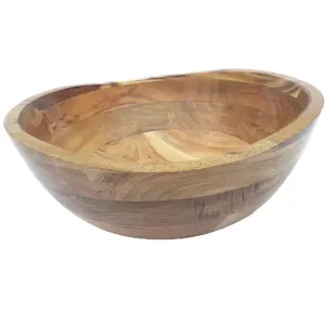 100% Natural Acacia Wood With Leakage Proof Wood Serving Bowl Soup Bowl High Marketing Bowl Use For Home Hotel And Restaurant