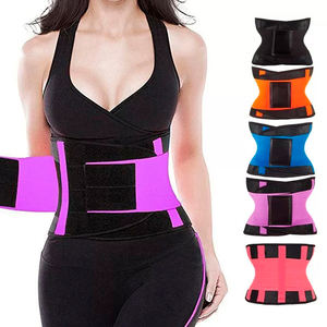 Customized Logo Purple Neoprene Waist Training <b>Belt</b> Double Strap Tummy Wrap for Women for Running - Product Image 1