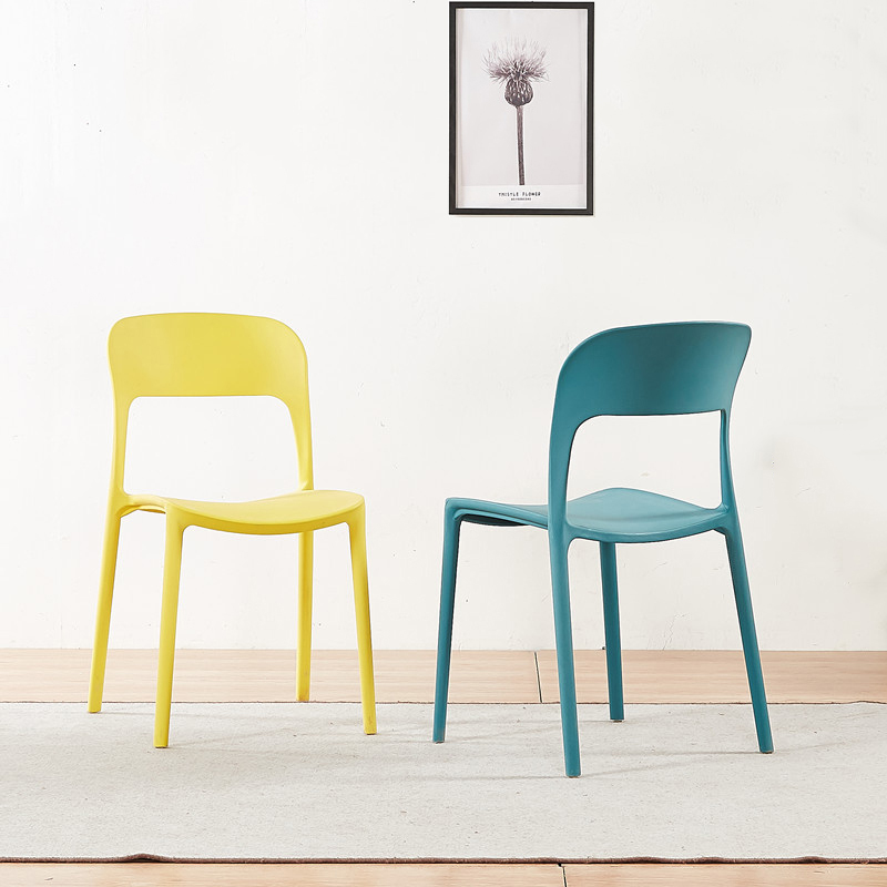 Modern style hot sale Restaurant dining Chair stackable All plastic chair
